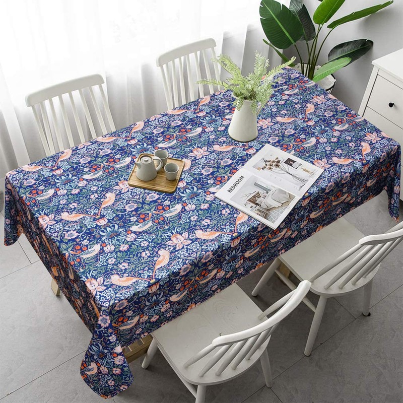 Yrendenge William Morris Tablecloth, Original Design Table Cloth, Waterproof Washable