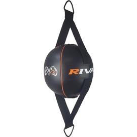 RIVAL Boxing 8" RDBL4 Double End Bag with Pump - Black/Orange
