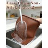 Aulock 4PCS Silicone Food Dehydrator Sheets with Edge, Compatible with