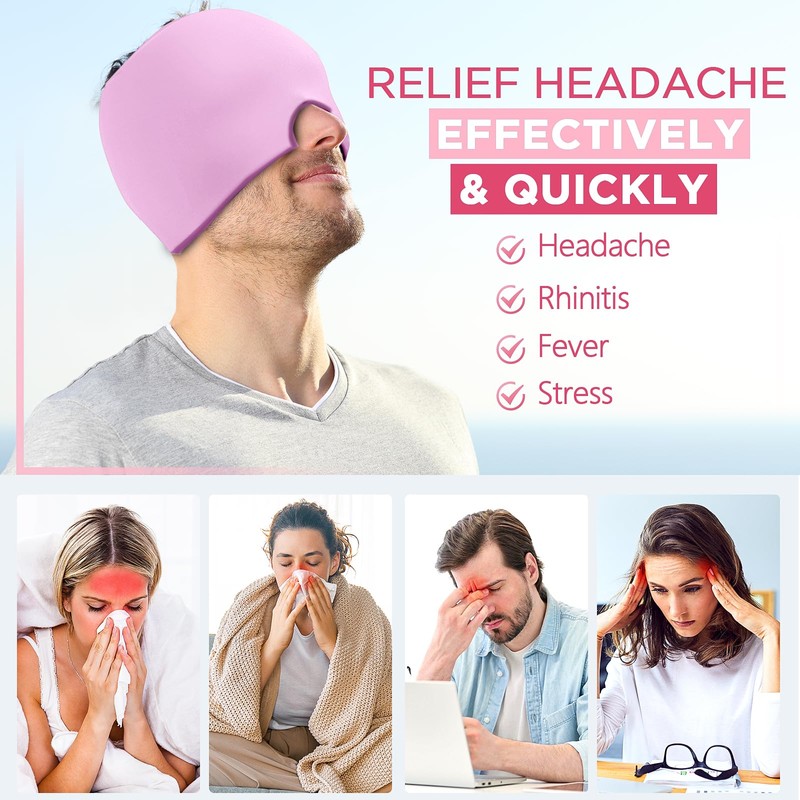 Migraine Relief Cap, Headache Relief Hat for Migraine Cap, Hot