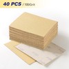 Shawya 40PCS 1/4 Sheet Sandpaper 4.5 x 5.5 Inch Gold
