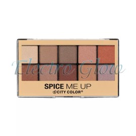 City Color E-0033 Spice Me Up Eye Shadow Paleta De Sombras City Color