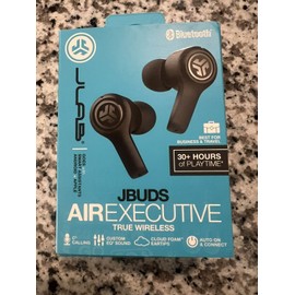 New JLab JBuds Air Executive True Wireless Bluetooth Earbuds + Charging Case