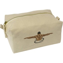 'Muscle Man' Canvas Wash Bag/Makeup Case (CS00036226)