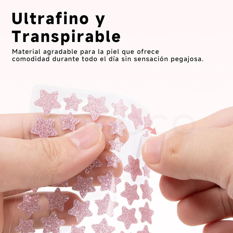 GOKOCO Parches para Acné 306 Pack, Estrella Brillante de 6