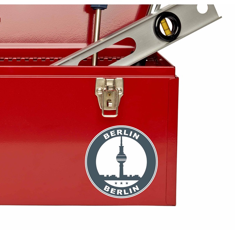2 x 10cm Berlin Germany Vinyl Sticker Luggage Travel Tag