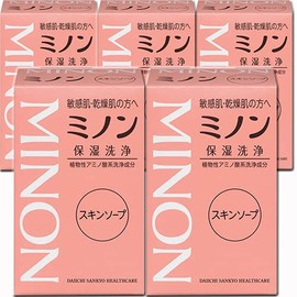 Minon Skin Soap, 2.8 oz (80 g) x 5 Packs (4987107616111-5)