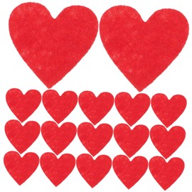 TEHAUX 200pcs DIY Felt Heart Appliques for Crafting Versatile Embellishments for Hair Clips Headbands Clothing and Accessories Vibrant Colors for Creative Projects