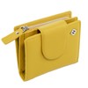 FreeHaveFun RFID Women's Leather Wallet Separate Coin Pocket, yellow, rfid