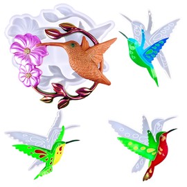 Hummingbird Epoxy Resin Molds, with 3 Pieces Hummingbirds Bird Mold Silicone Keychain Molds, Resin Mold, Epoxy Resin Casting Mold, for DIY Keychain Pendant Home Decor
