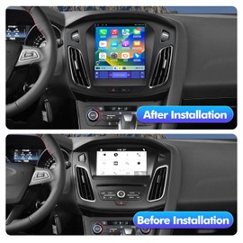 2+32G 10.4-inch Android 13 Car Stereo for Ford Focus 2012-2018 IPS Touchscreen Screen Car Radio with Carplay & Android Auto Support Backup Camera GPS FM Navi BT SWC