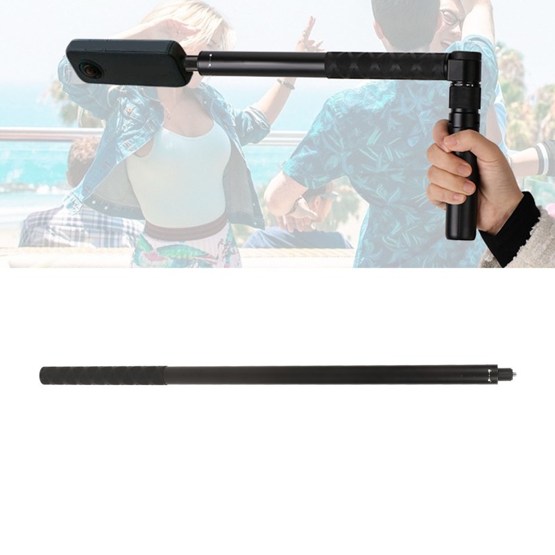 Action Camera Selfie Stick Aluminum Alloy Extendable Screw In Invisible