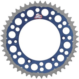 Renthal 1500 Twin Ring YZF 250/450/520/50GPBU 520 Chain Sprocket, 50 teeth 01, Blue