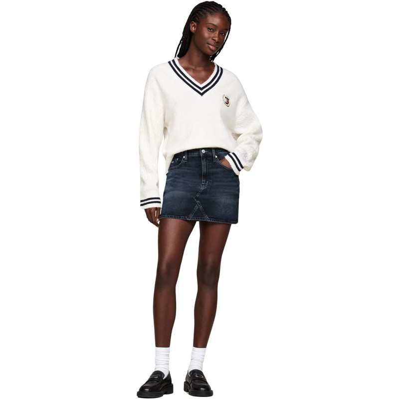 Tommy Jeans Izzie Women's Denim Skirt Short, denim