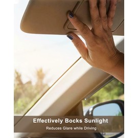 Passenger Right Side Sun Visor Fit for Honda Pilot 2009 2010 2011 2012 2013 2014 2015 Replace 83230-SZA-A01ZA, with Makeup Mirror and Vanity Light, Grey