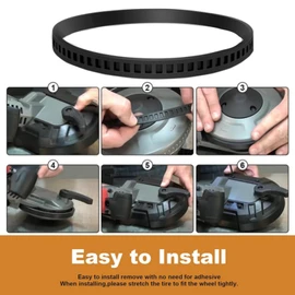 45-69-0010 Fits Milwaukee Pulley Tires Replacement Portaband Saw Belts 6225 6230 6232-6 AO2807 6238N 6238-20 2729-20 (6 Pack)