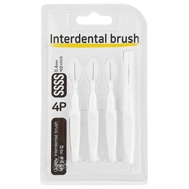 Wooil Interdental Brush Type I (4P SSSS) 0.4mm Portable Tartar removal 4ea