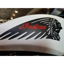INDIAN CHALLENGER MOTORCYCLE FUEL TANK SIDE SCRIPT DECAL, STICKER, EMBLEM