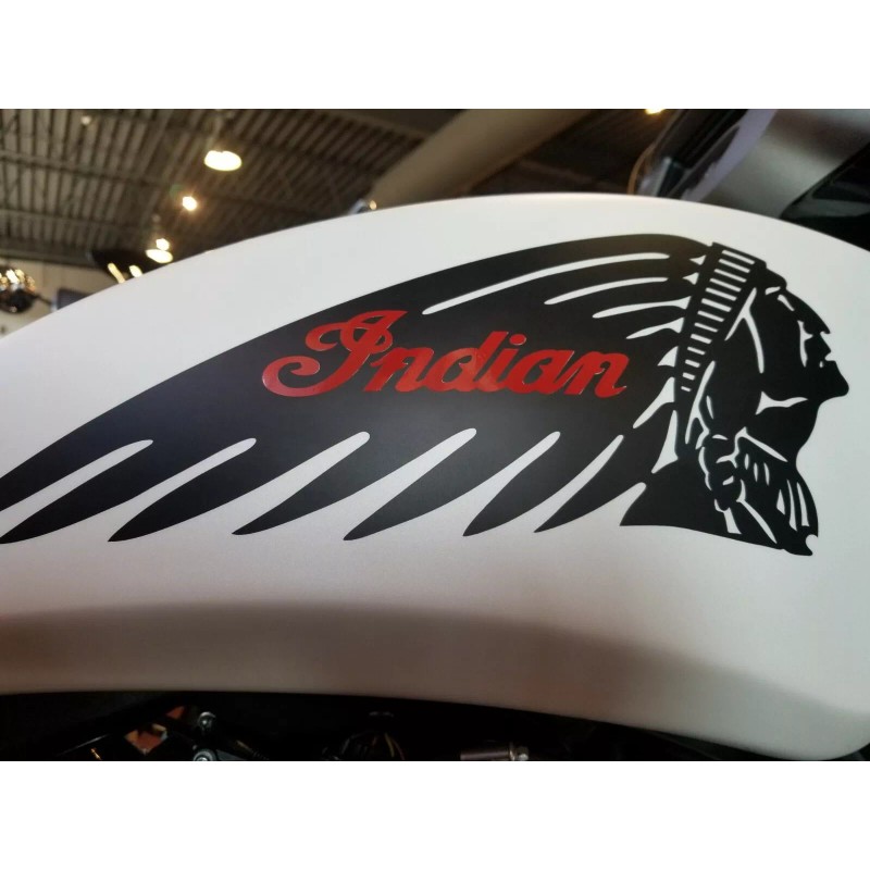 INDIAN CHALLENGER MOTORCYCLE FUEL TANK SIDE SCRIPT DECAL, STICKER, EMBLEM