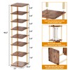 LUCKNOCK Vertical Shoe Rack, 8-Tier Tall Narrow Shoe Organizer for
