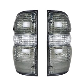 Silscvtt Rear Brake Tail Lights Assembly Replacement for Toyota Tacoma Truck 2001-2004 Smoked Housing Driver and Passenger Side Tail Lamps 8156004060 8155004060