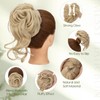 Benehair Messy Bun Hair Piece Wavy Curly Claw Clip Hair