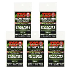 TCG Full Protective Sleeve M (Business Card/Mini Cheki) Size Kawashima Seisakusho Full Protective Sleeve Business Card Cheki Style Card (Set of 3 x 5)