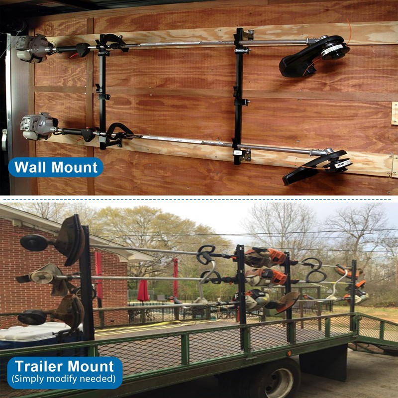 OUTPRIZE Trimmer Rack, 3 Place Heavy Duty Weedeater Rack for