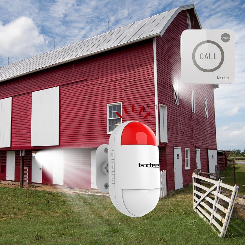 taoctee Panic Button Alarm for House Remote Control Office Siren