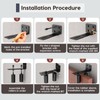 Anobeyi Heavy Duty Slide Gate Roller Guide with L Rear