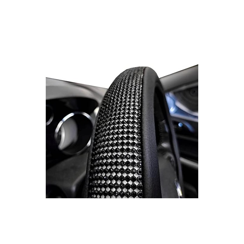 Majic Bling Steering Wheel Cover, Rhinestone Steering Wheel Cover with