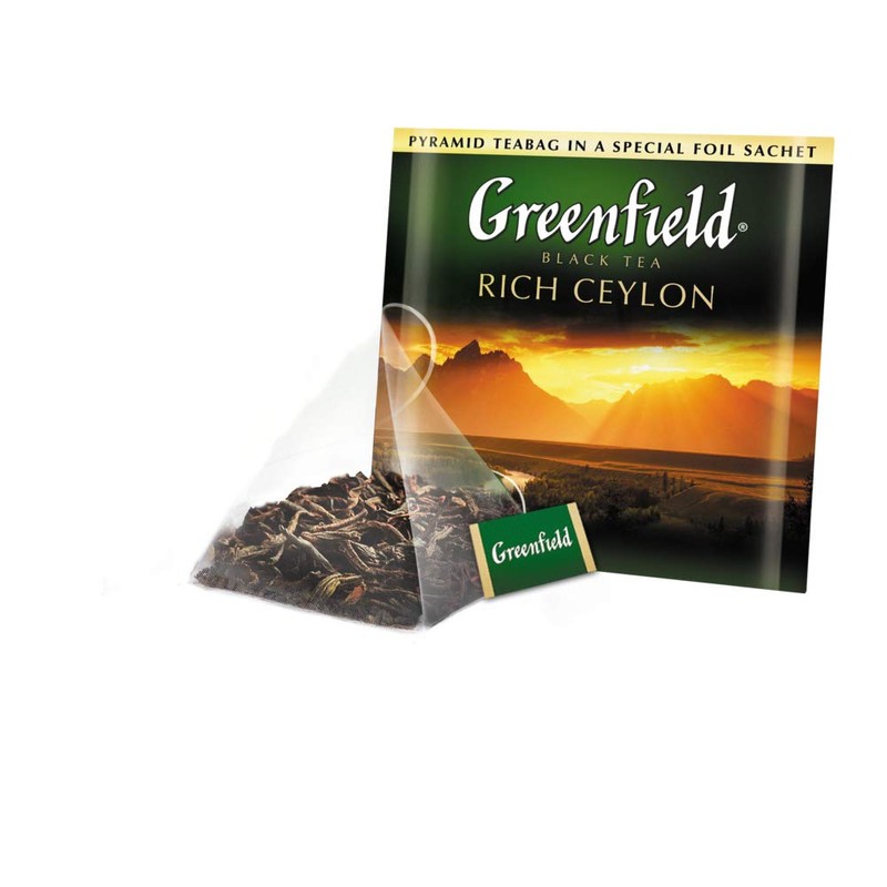Greenfield Rich Ceylon Pyramid Collection 20 Pyramids In Special Foil