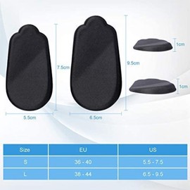 ZJchao 2 Pares de Plantillas Ortopédicas Soporte de Talón, Corrección de Piernas en Forma de O para Fascitis Plantar, Talón, Cuña, Elevación para Pierna Tipo O/X, Plantilla de Gel para Mujeres