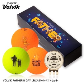 Volvik Father's Day Golf Ball & Marker Gift Set, Volvik VIVID (Golf Equipment, Goods, Gift, Present, Father's Day, Golf)