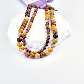 1 Strand 6mm Semi Precious Gemstone Beads, Smooth Round Beads, Ideal for Crafting and Jewelry Design (Mookaite Stone)