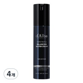 Dalba Men's White Truffle Balancing Water Cream, 50ml, 4 pieces / 달바 남성용 화이트 트러플 밸런싱 워터 크림, 50ml, 4개