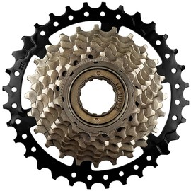 Relwears Bike Freewheel 7 Speed Tourney Screw On Multiple Bicycle Freewheel 14-32T for Mountain Bike Folding Bike