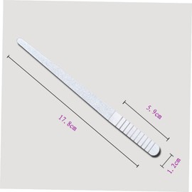 Baluue 6 Pack Double-sided Nail Files Manicure Pedicure Tool Stainless Steel Nail Filers Grinding Tool Sanding Manicure for