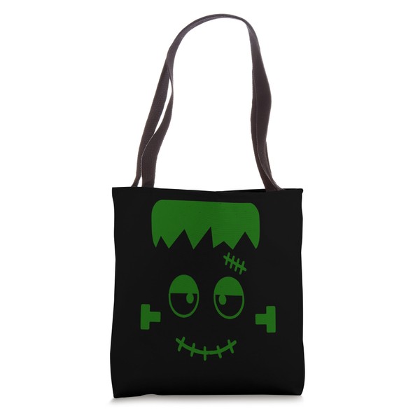 Monster Face Halloween Matching Costume Frankenstein Boy Kid Tote Bag