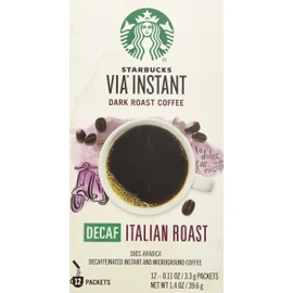 Starbucks VIA Decaf Italian Coffee 12 packets, 0.11 ounce