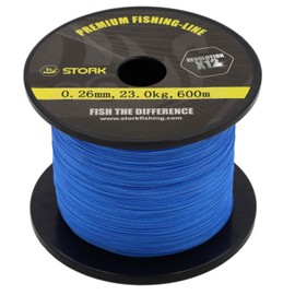 Stork Revolution Premium 12 Braided Fishing Line 600 m (Blue, 23 kg / 0.26 mm)