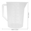 Alipis Measure Pitcher 3000ml Plastic Measuring Cup Graduated Mixing Pitcher