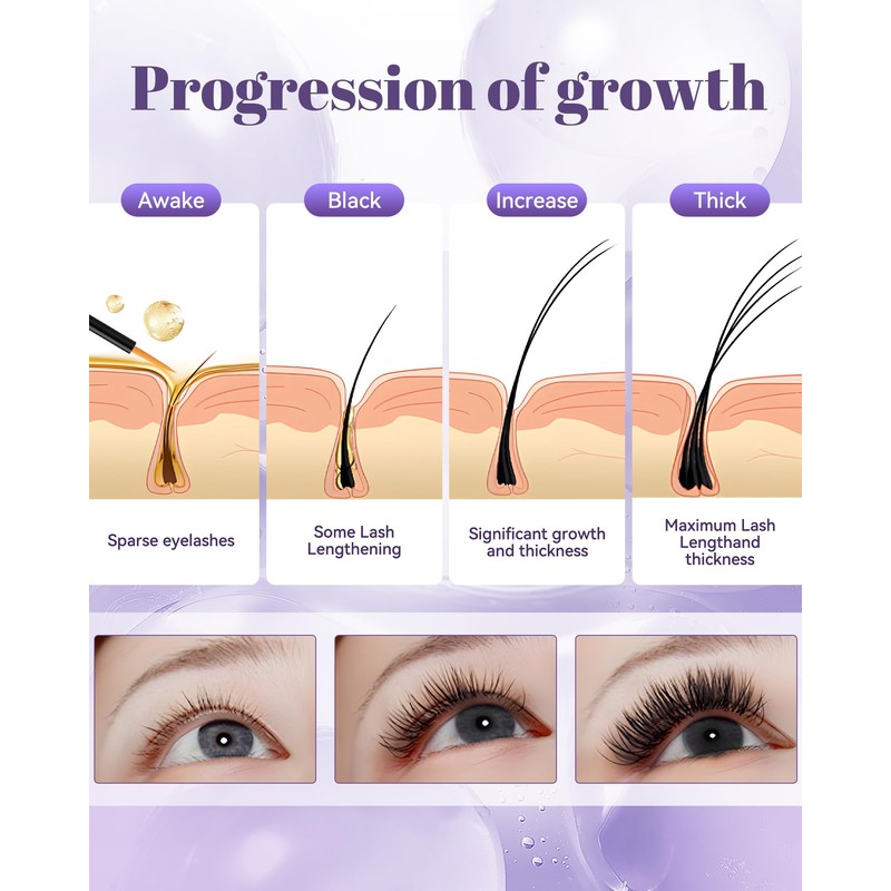 Lash Growth Serum - Gentle Daily Nourishing Treatment for Longer