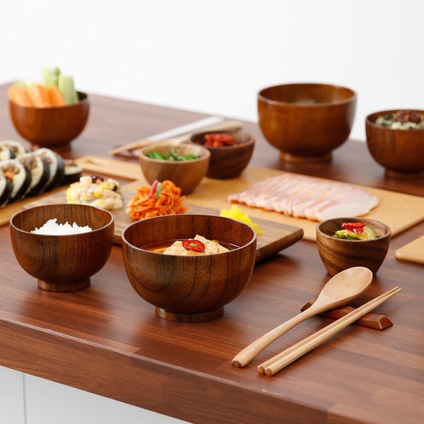 Home&amp;House Wooden Spoon/Bowl Choose 1, Soup Bowl / 홈앤하우스 우드