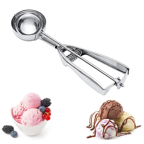 Ice Cream Scoops with Easy Trigger Stainless Steel Cupcake Scoops