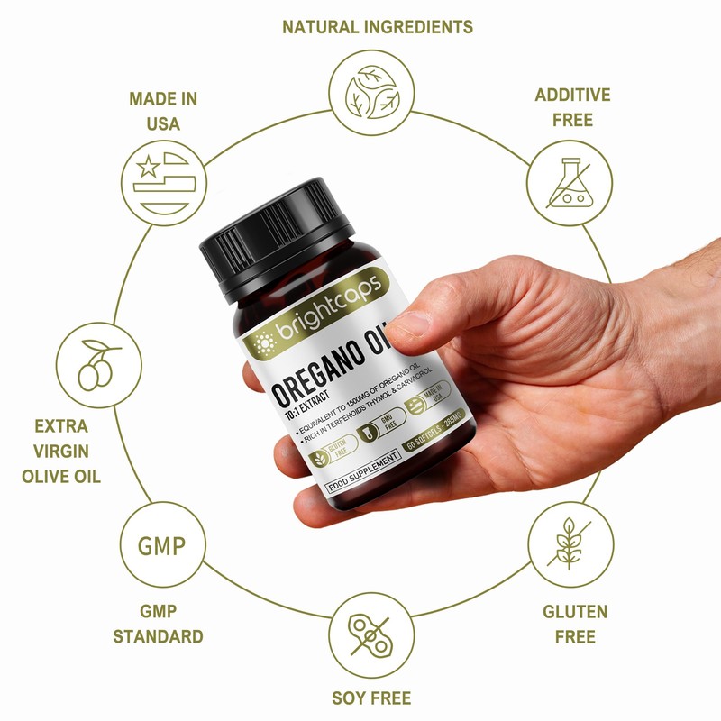 Wild Oregano Oil - Extract 10:1 Equivalent to 1500mg -