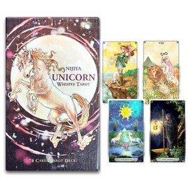 NIJIYA Japanese Tarot : Unicorn Whisper Tarot 80 Cards and Book.