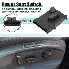 ACROPIX Front Left Side Car Power Seat Switch Control Adjustment Adjust Recline Recliner Switch Fit for Chrysler 200 - Pack of 1 Black