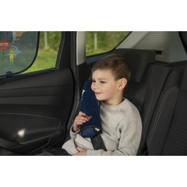 cartrend HERO​​​ Seat Belt Cushion Protection Against Injuries Large and Comfortable Colourful Design for Children 1 Piece Blue