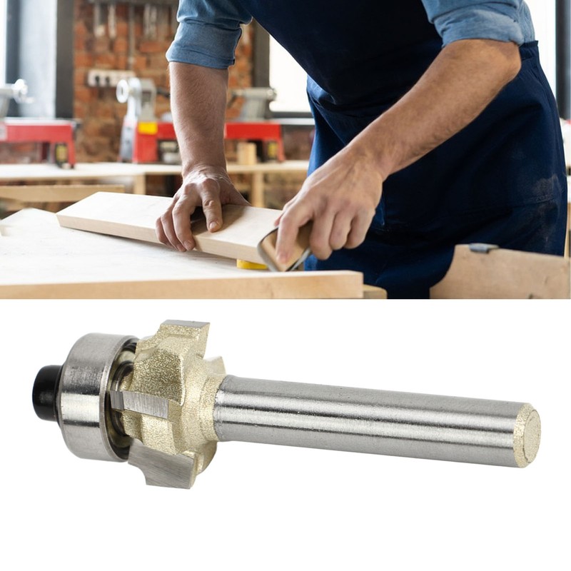 1/4in Shank Architectural Router Bit 4 Flute Round Corner Molding